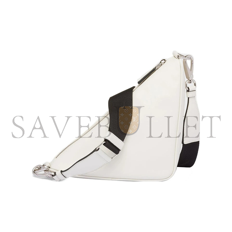PRADA SOFT CALFSKIN TRIANGLE CROSSBODY BAG 1VH155  (26*15*12cm)
